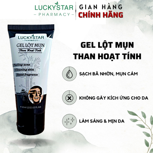 Gel Lột Mụn Than Hoạt Tính Lucky Star