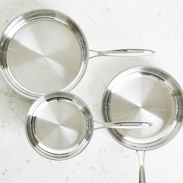 Chảo inox Scanpan Impact dùng bếp từ 20cm, thiết kế đáy 3 lớp, inox 18/10 siêu bền, an toàn cho sức khỏe - 71002000