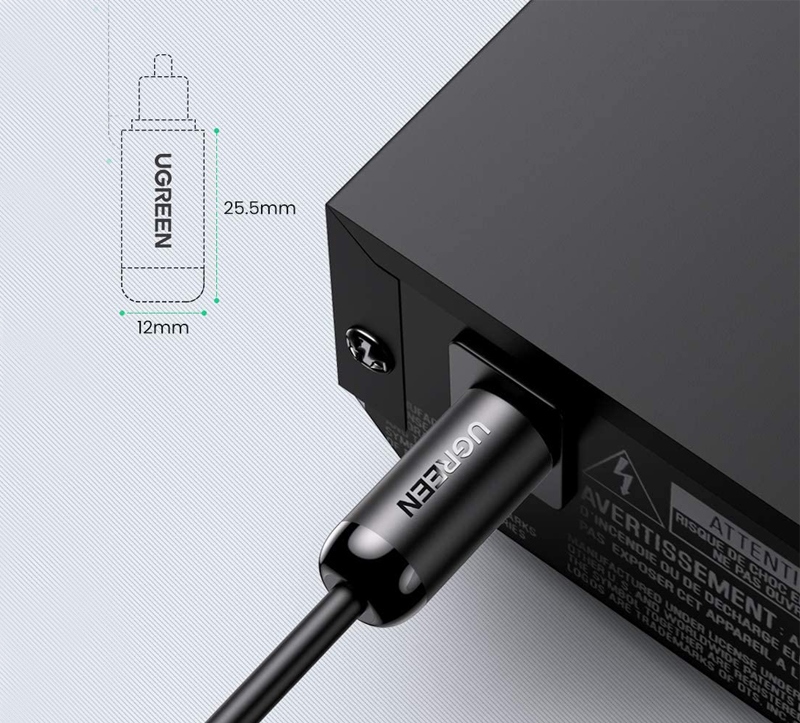 Cáp Quang Audio (Toslink, Optical) dài 1.5m Ugreen 70891 Chính Hãng