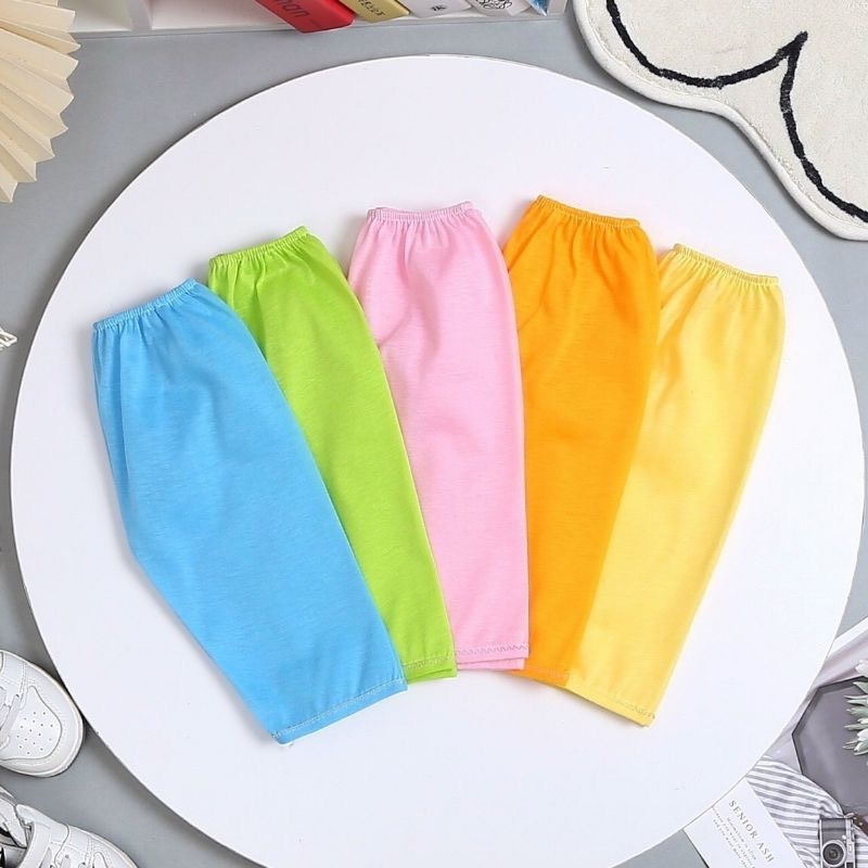 Combo 5 quần xô mỏng dài Màu cho bé giặt mau khô