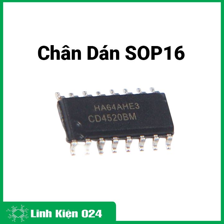 IC CD4520 SOP16/DIP16 điện áp cao
