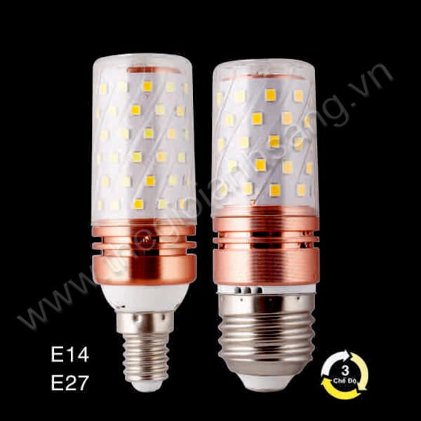 Bóng bắp led e14 3 chế độ ánh sáng trắng - vàng - trung tính..