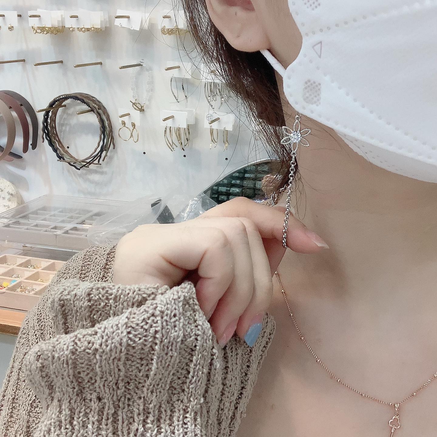 Dây đeo khẩu trang Butterfly Hàn Quốc Korea