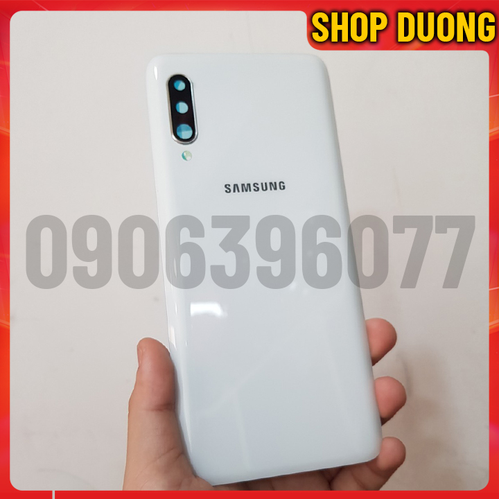 Nắp lưng samsung galaxy a90 có kính camera và sẵn keo dán - shop dương