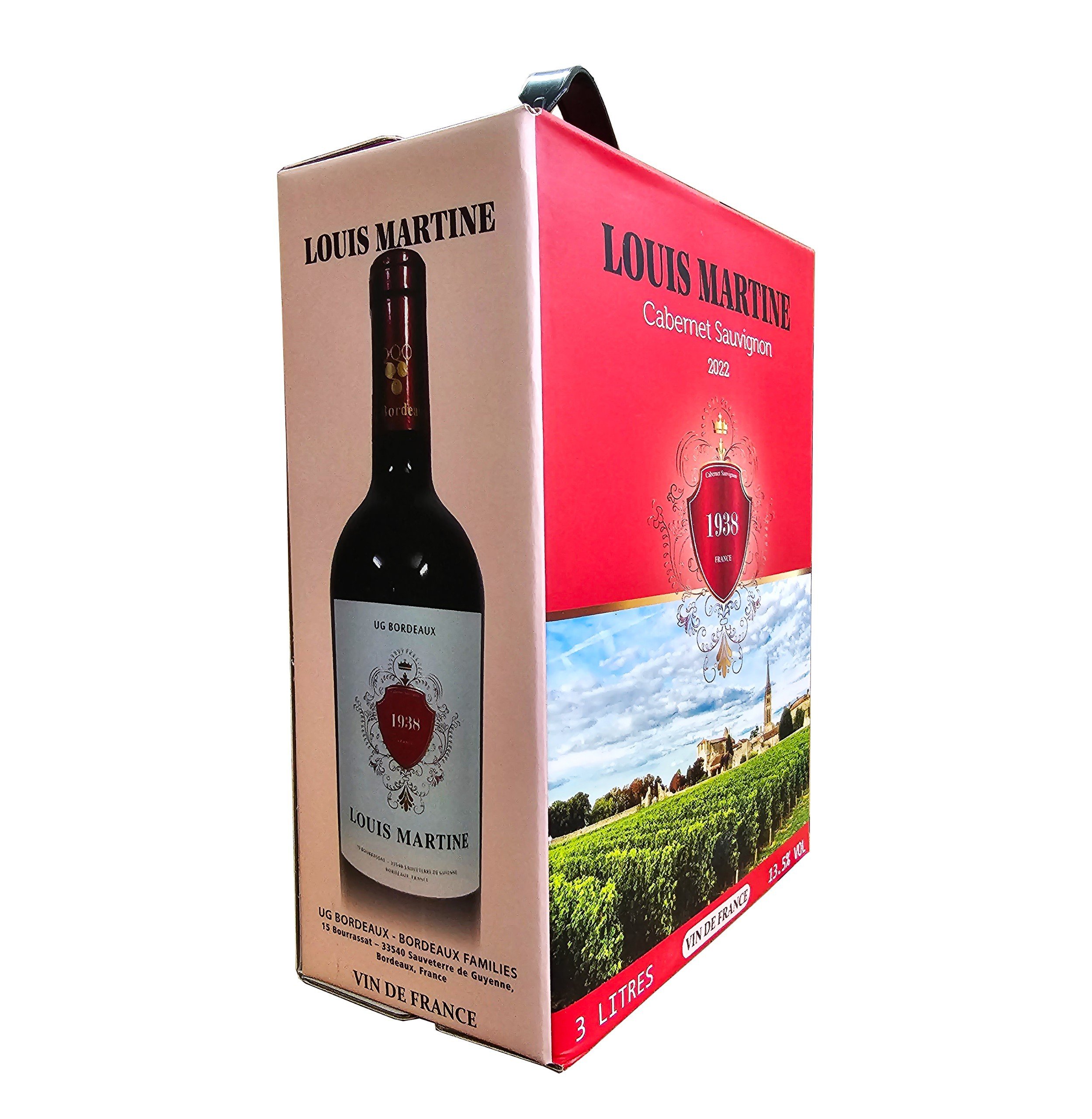 VANG BỊCH PHÁP LOUIS MARTINE BORDEAUX 3L