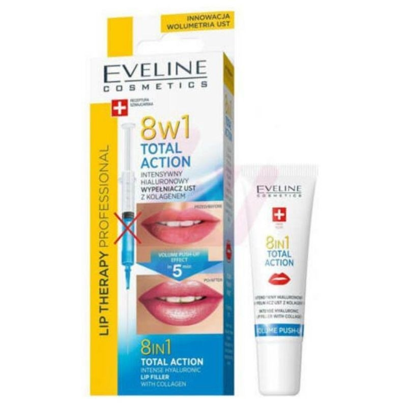 [HCM]Serum môi eveline 8in1 giúp môi căng mọng