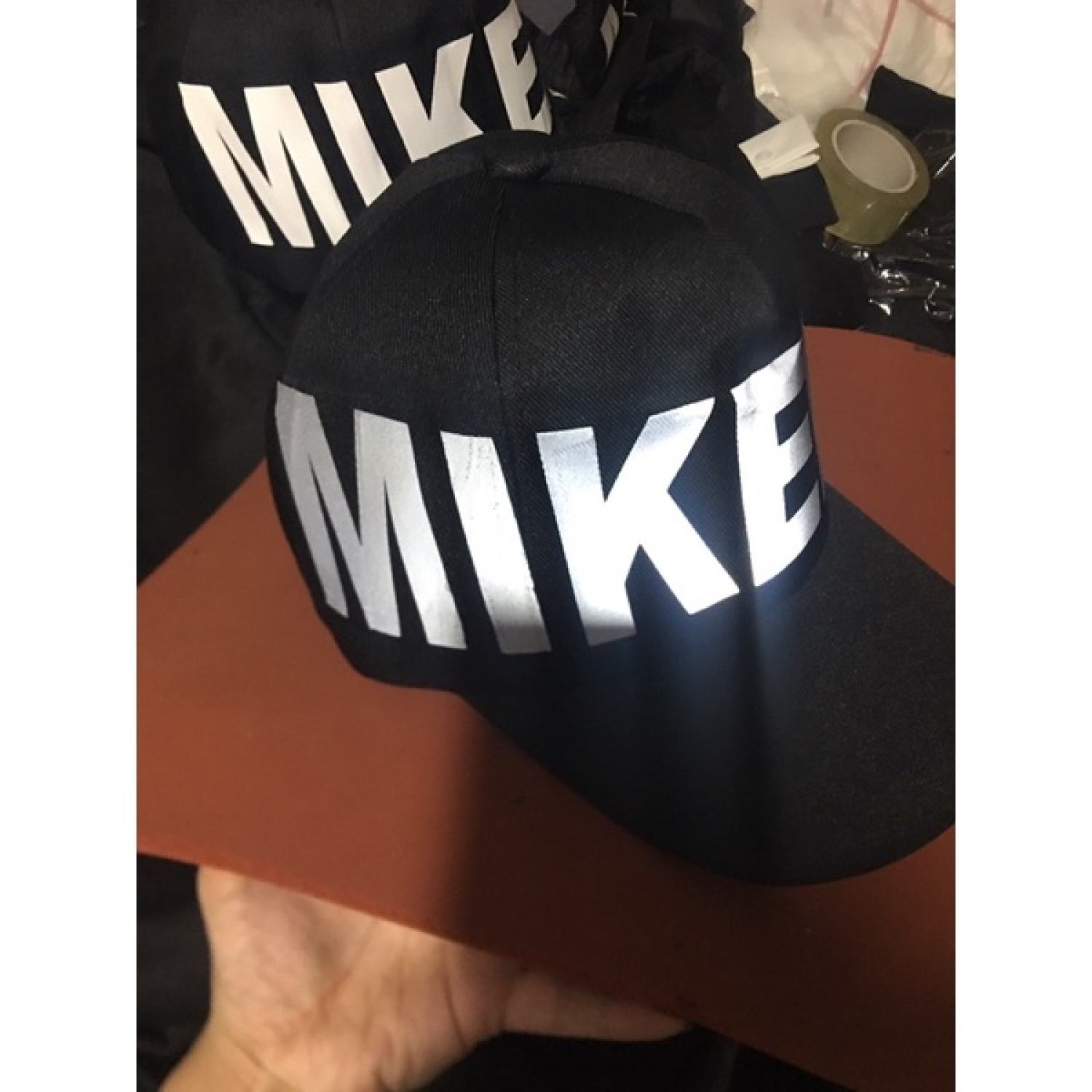 [FREESHIP] mũ mikenco lưỡi trai phản quang bạc