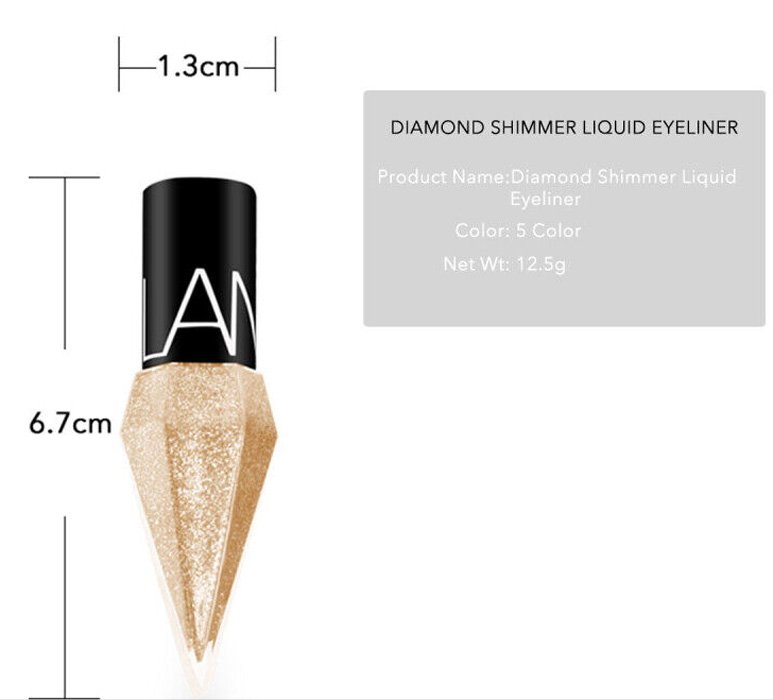Long lasting glitter eye liner gel eyeliner