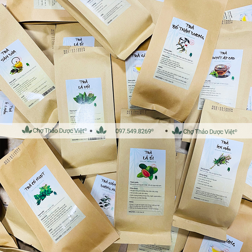 Trà hoa đậu biếc 100g, sấy lạnh, nguyên liệu pha trà, làm bánh, tạo màu thực phẩm tự nhiên