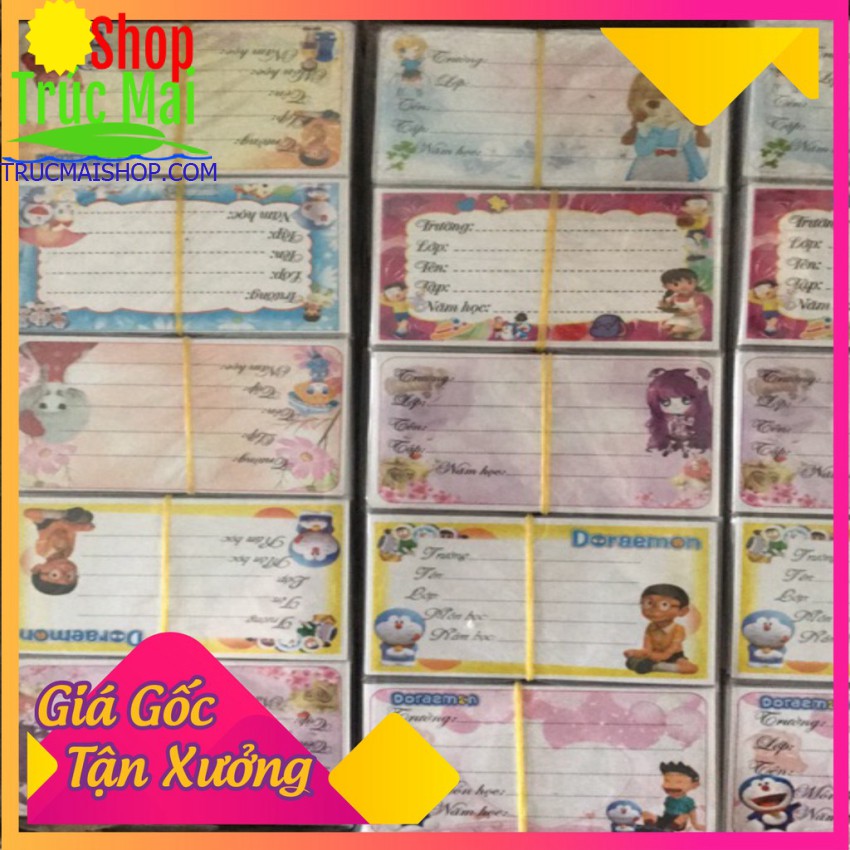 nhãn vở 30 chiếc nhãn vở có dính sẵn ✅