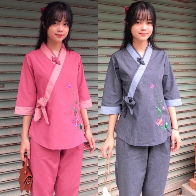 ĐỒ LAM ĐI CHÙA - mẫuSen Nơ Kate