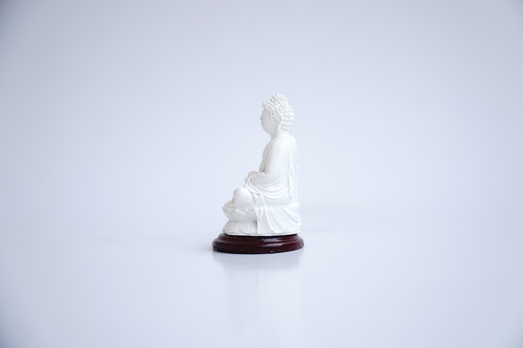 Tượng Phật A Di Đà ngồi trắng ngà - Cao 6cm