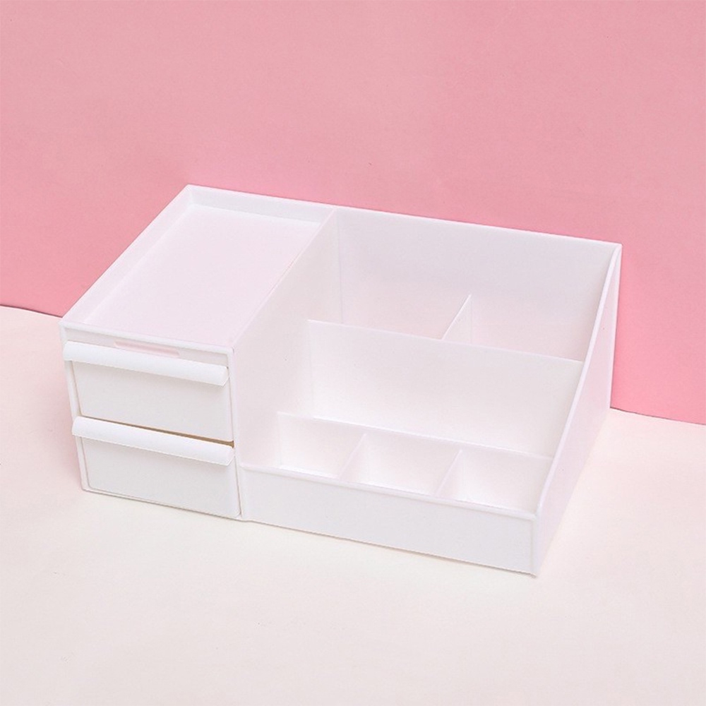 Kệ Đựng Mỹ Phẩm T25, Khay Đựng Mỹ Phẩm Đồ Trang Điểm Đa Năng 5 Màu 2 Tầng Nhiều Ô Tiện Ích