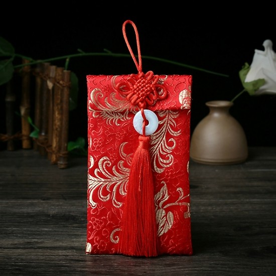 Bao lì xì vải gấm cho bé mừng tuổi ông bà cha mẹ đem lại may mắn dịp Tết