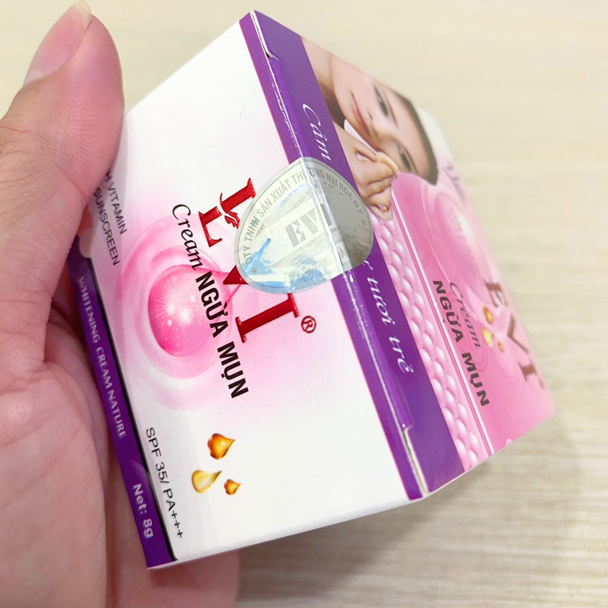 Kem ngừa mụn EVI xóa thâm liền sẹo trắng da không kích ứng 15g