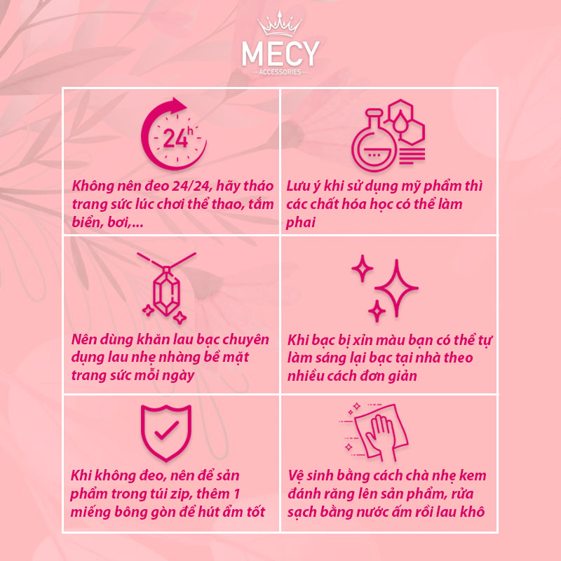 vòng cổ mecy cao cấp 925 cỏ 4 lá