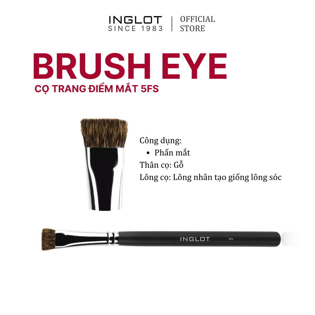 Cọ Tán Phấn Mắt & Tạo Khối Mũi Inglot Makeup Brush 5Fs
