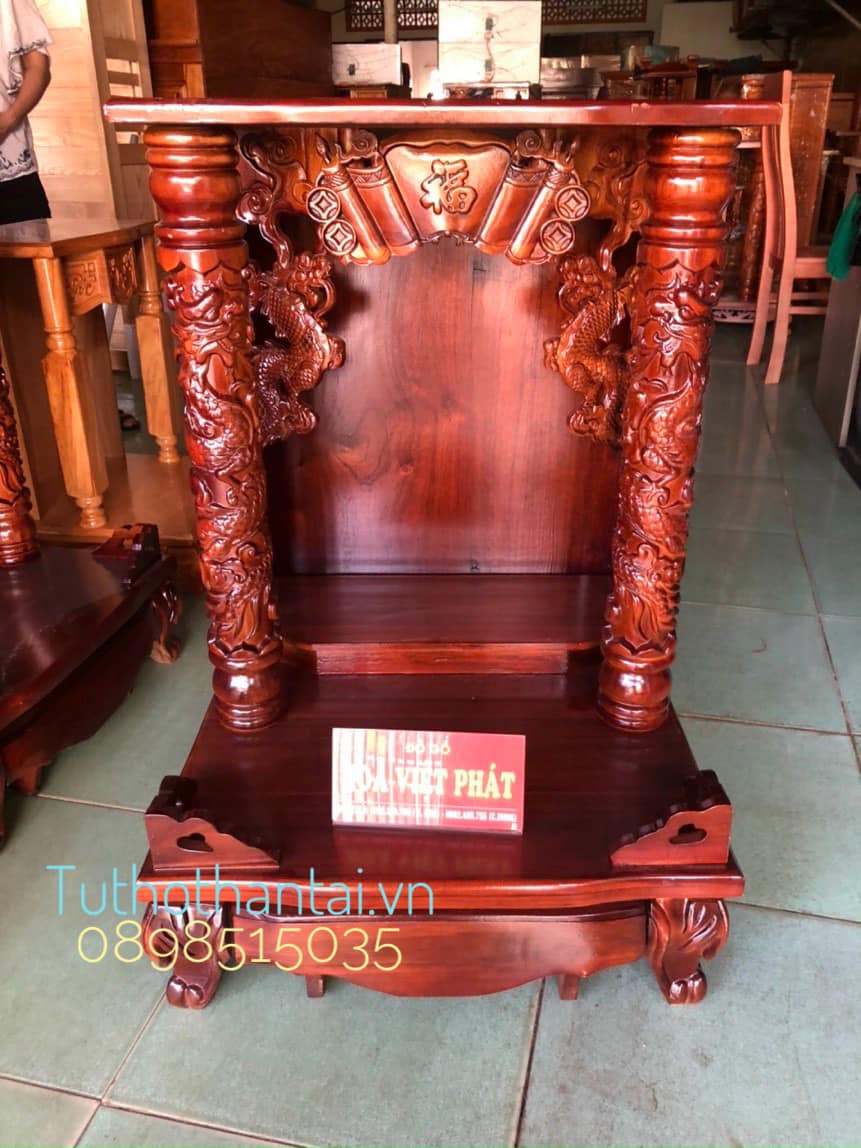 Bàn thờ thần tài 60 x 60 x 88cm ( Hàng loại dày )