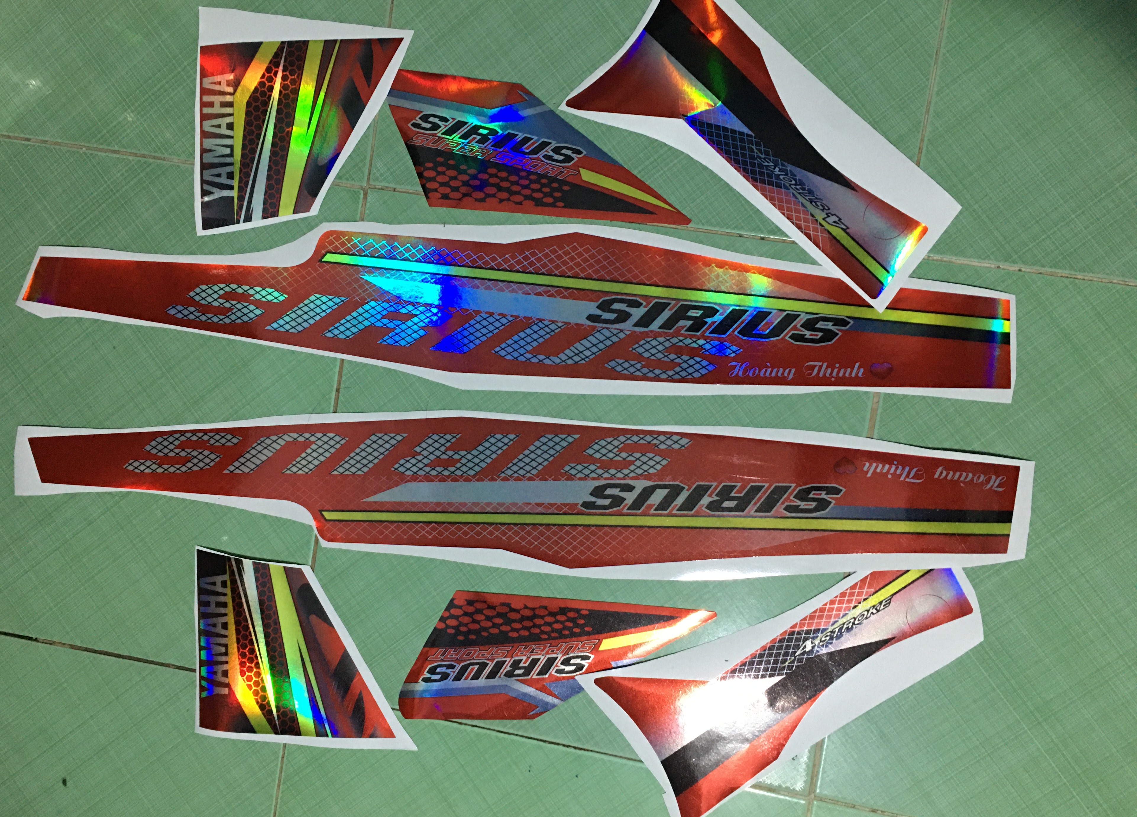 Tem sirius 110 xanh ngọc crom