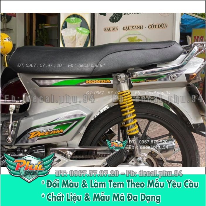 Tem rời Dream Bạc Xanh
