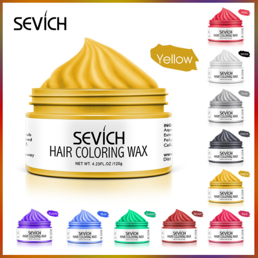 Sáp Vuốt Tóc Đổi Màu Tóc Vàng Tạm Thời SEVICH 120Gr/Hộp