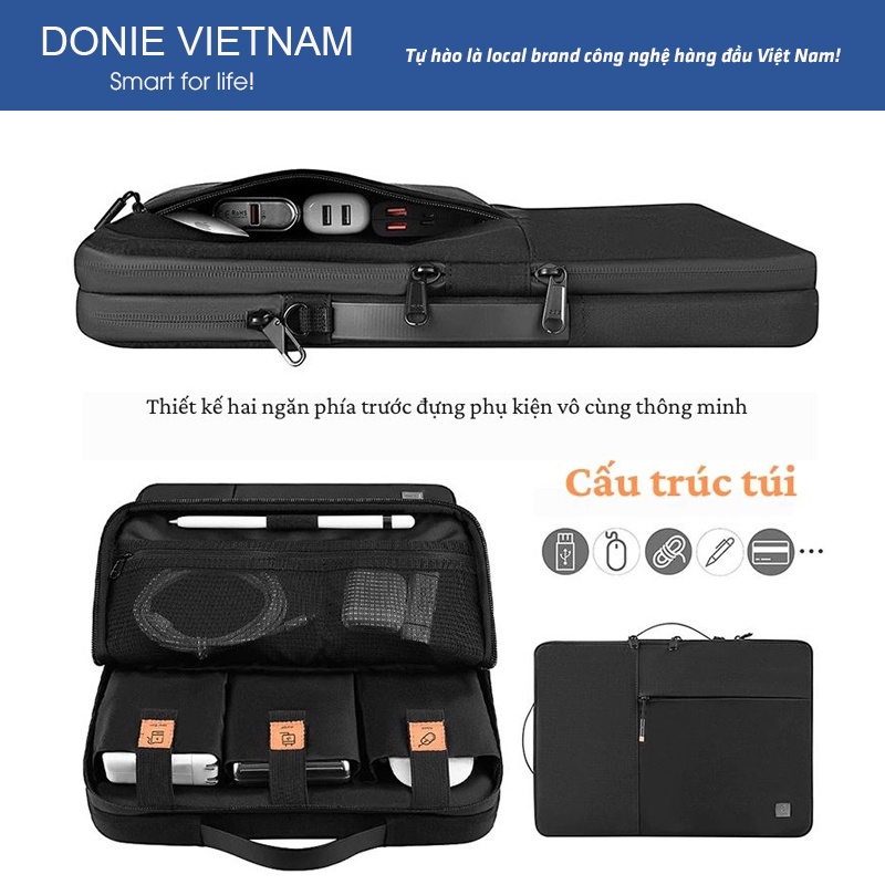 Túi chống sốc Wiwu Anpha Double Layer Sleeve cho Macbook