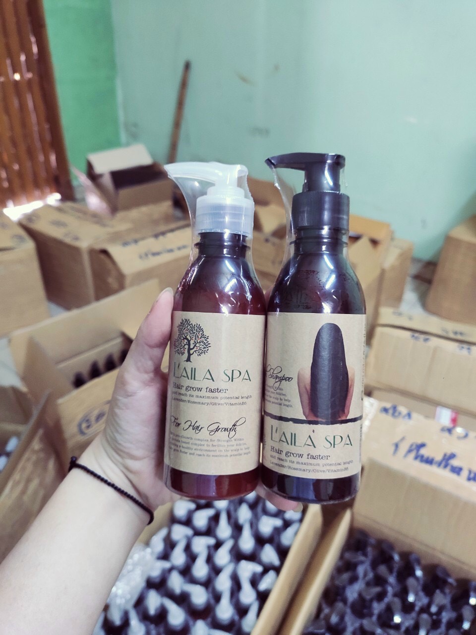 [HCM]Bộ dầu gội sả Laila Spa
