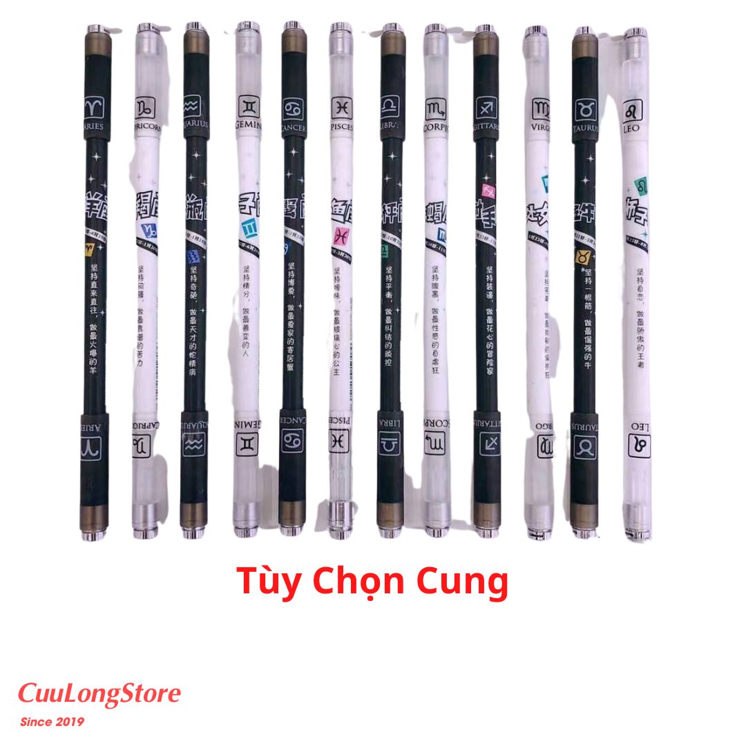 Luminous Art Dial Pen Mod With LED Lights 2 Heads Personality With 12 Zodiacs Constellation Brilliant Impressive Color Changing Lights Cute Baby Gifts