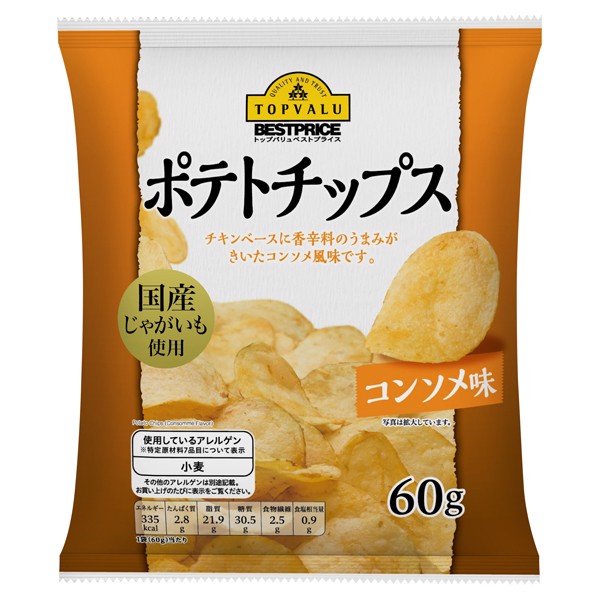 Bánh Snack Khoai Tây Chiên Cắt Lát Consomme Topvalu Nhật Bản - Bách Hóa Mini