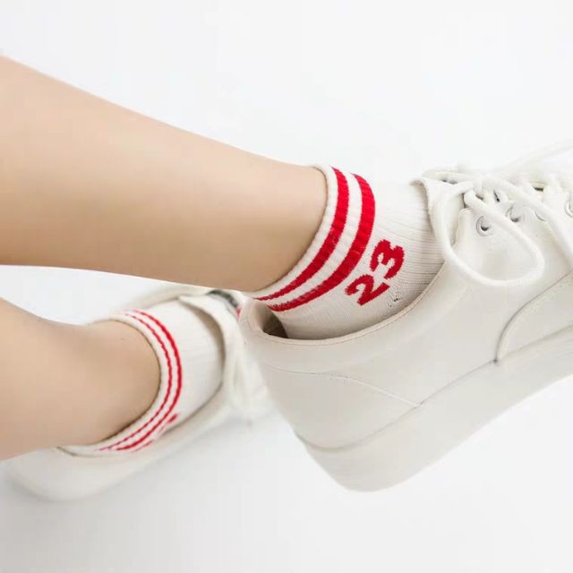 COMBO 05 Tất kẻ số 23 phong cách thể thao