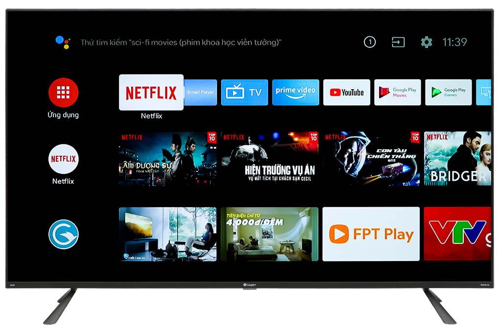 GIAO MIỄN PHÍ HN HCM - Android Tivi Casper 4K 55 inch 55UGA610 - GIÁ RẺ GIAO NGAY - BẢO HÀNH CHÍNH HÃNG 24 THÁNG