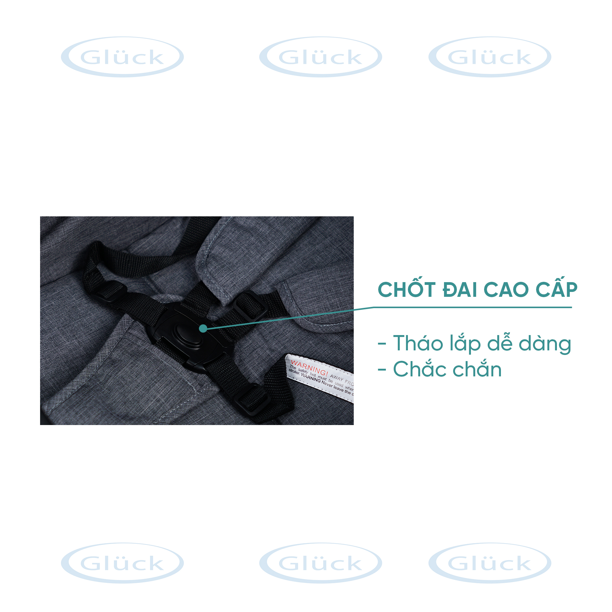 Xe Đẩy Hai Chiều Bập Bênh GLUCK BABY C9 - Chất lượng tiêu chuẩn Châu Âu an toàn cho trẻ sơ sinh đến 5 tuổi