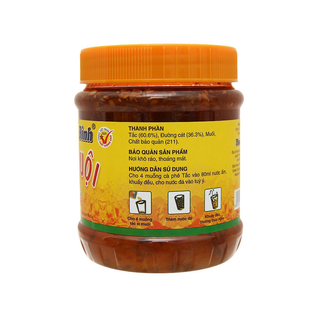 Tắc Xí Muội Thanh Bình Hũ 900g.