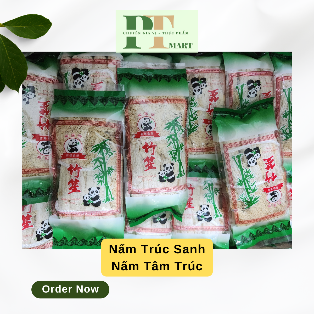 Nấm Trúc Sanh (Trúc Sáng / Nấm Tâm Trúc)