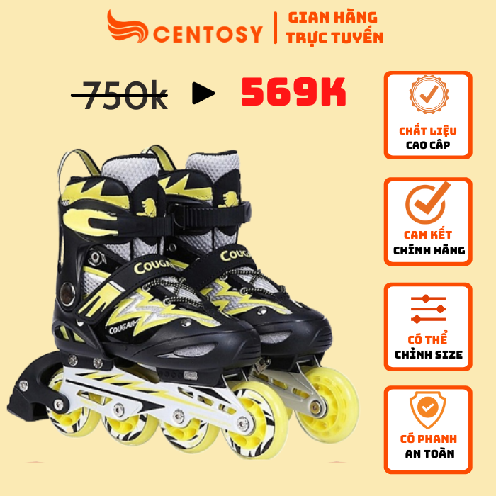[HCM]Giày Patin Cougar 835L-12 (3 màu)
