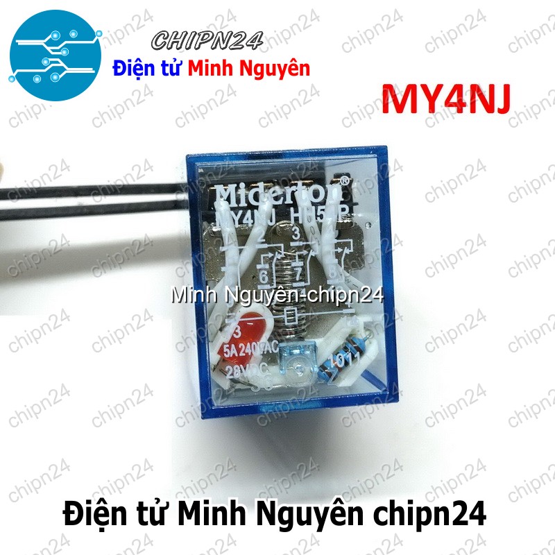 [1 con] (F201) Relay kiếng MY4NJ 14 chân 5A (HH54P AC220V/DC24V/DC12V) - [Chọn Loại] - HHH.00122