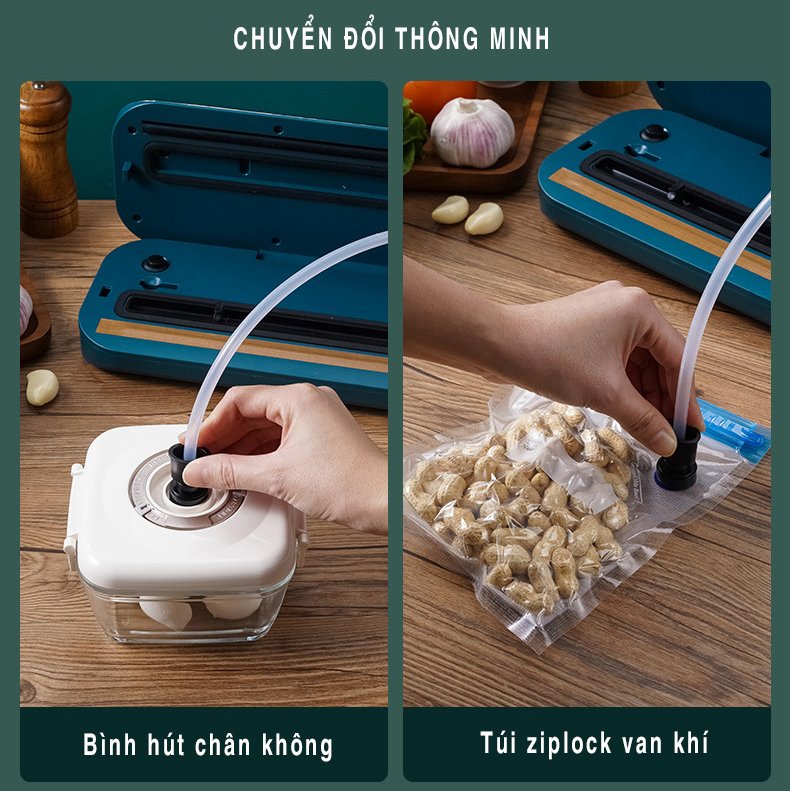 Máy Hút Chân Không Máy Hàn Miệng Túi Cao Cấp Đa Chức Năng