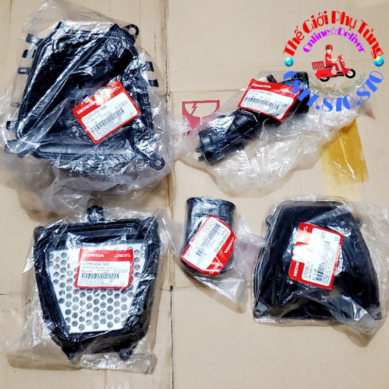 Bộ pô e Winner V1, Sonic chính hãng Honda (Bộ hộc gió Winner)