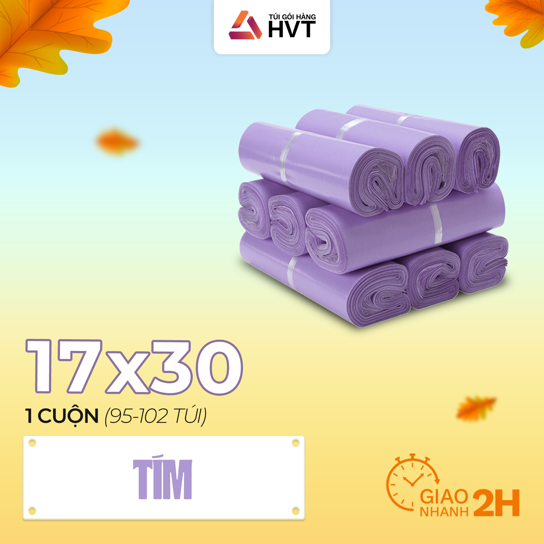 [Tặng bút] Túi gói hàng size 17x30 ( 100 túi) niêm phong tự dính NHỰA HVT, Túi đóng hàng chuyển phát nhanh