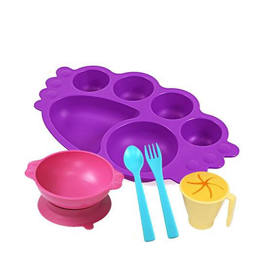 Bộ khay ăn dặm cho bé Uinlui 10 món - ALADDIN VINA