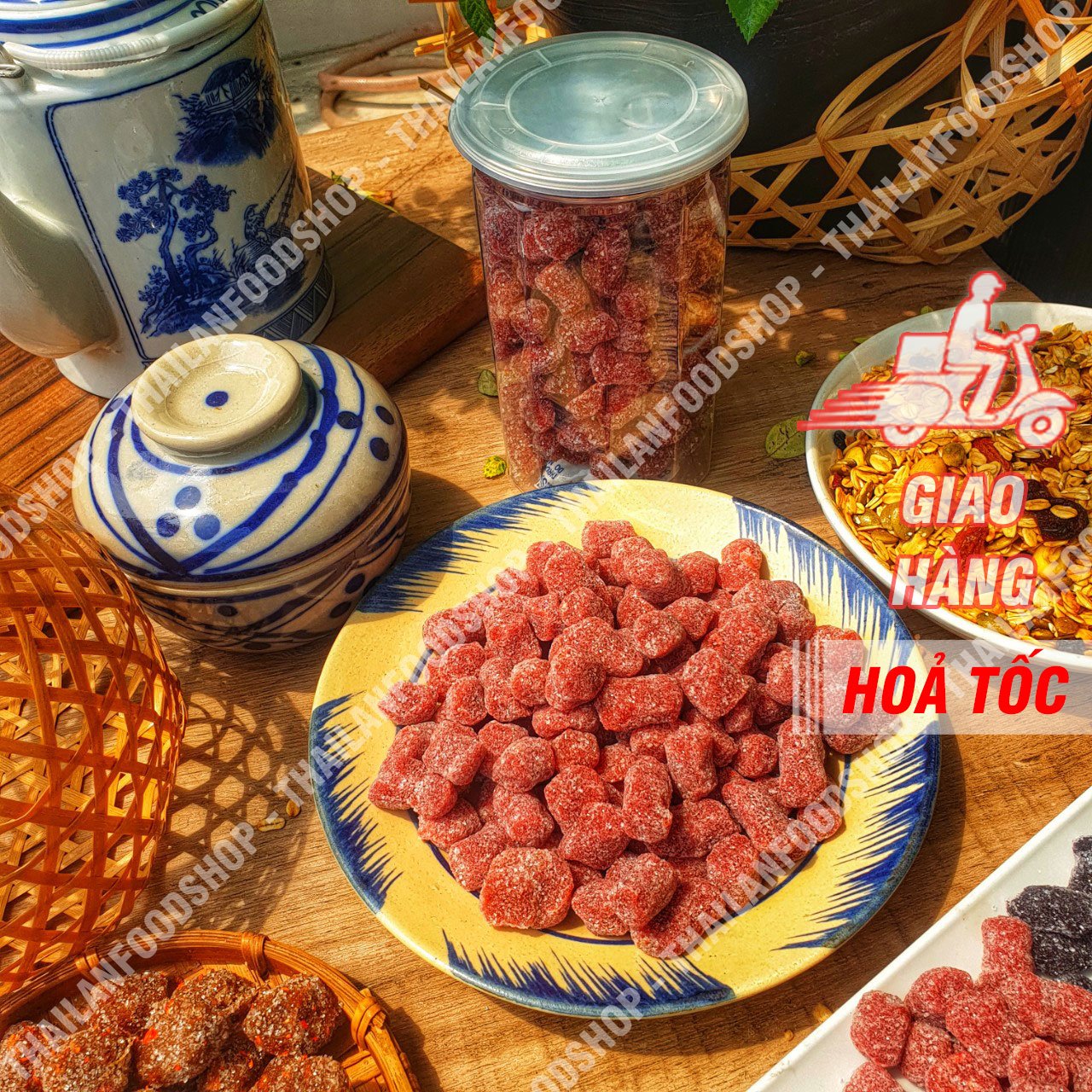 Kẹo Dâu Tây Đặc Sản Đà Lạt - Lon 500gr