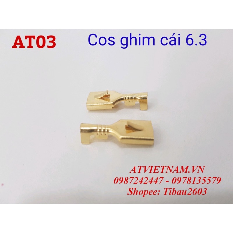 Cos Ghim đầu cái 6.3 - AT03 ( 1 bịch/50 cái)
