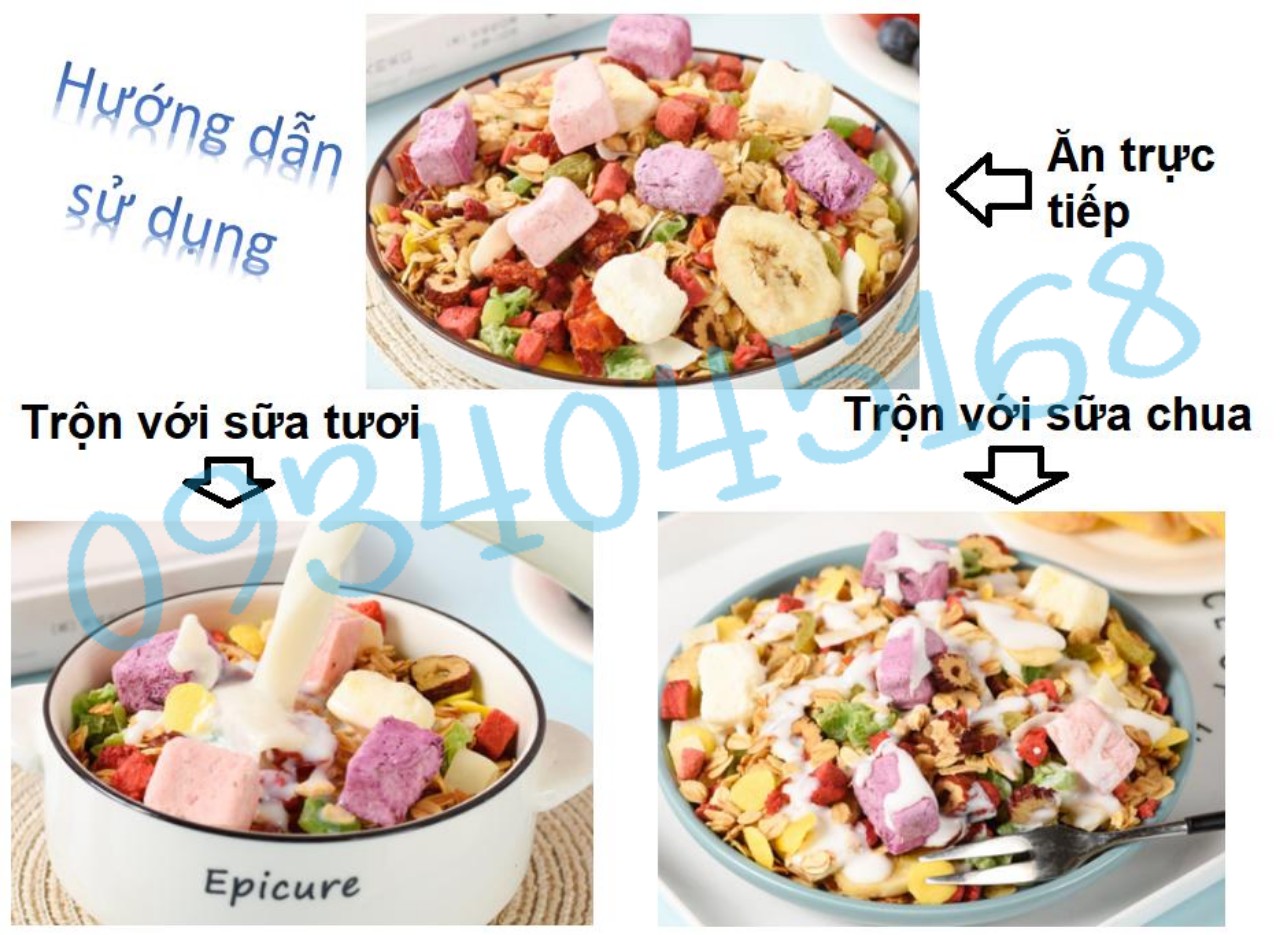 [HCM]Ngũ cốc sữa chua trái cây