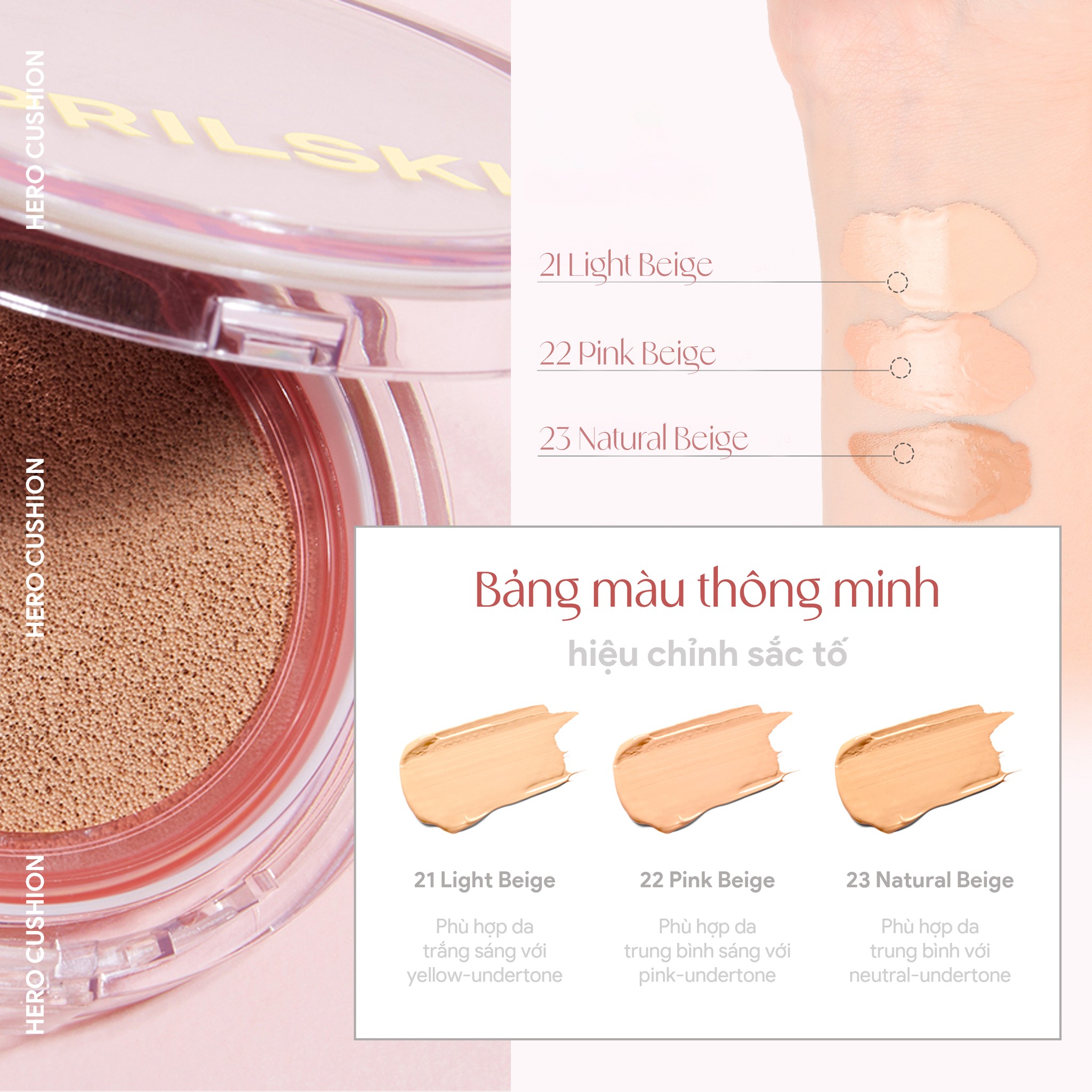 Set Phấn nước APRILSKIN Hero Blossom Mini Cushion Limited Edition (12g+3.5g)