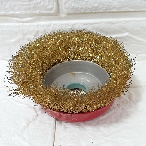 Chén Cước Kẽm Vàng Dùng Cho Máy Cầm Tay Đánh Rỉ Sét Phù Hợp Với Hầu Hết Các Máy Cốt Cỡ 10mm