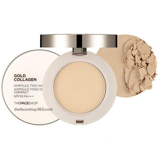 Phấn phủ Gold Collagen The Face Shop COCOLUX