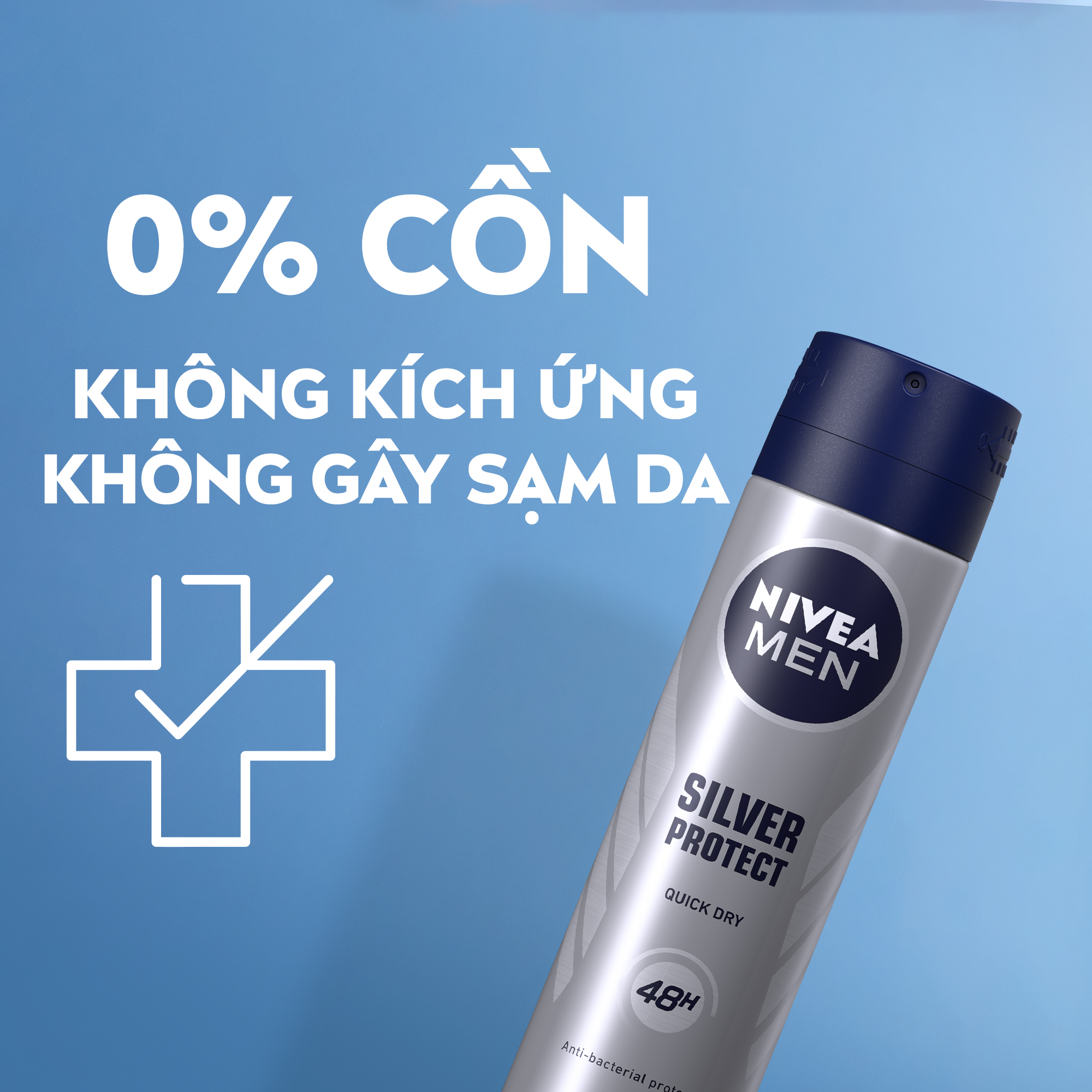 Xịt Ngăn Mùi NIVEA MEN Phân Tử Bạc (150 ml) - 82959