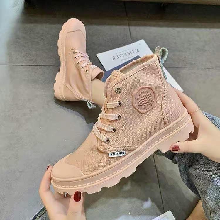 Giầy Nữ Sneaker Cao Cổ (Bốt)  Platinum Unisex (Grab Store)