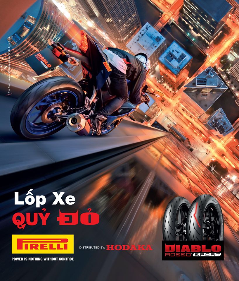[Motoworld Phân Phối] Vỏ Pirelli Diablo Rosso Sport 17"