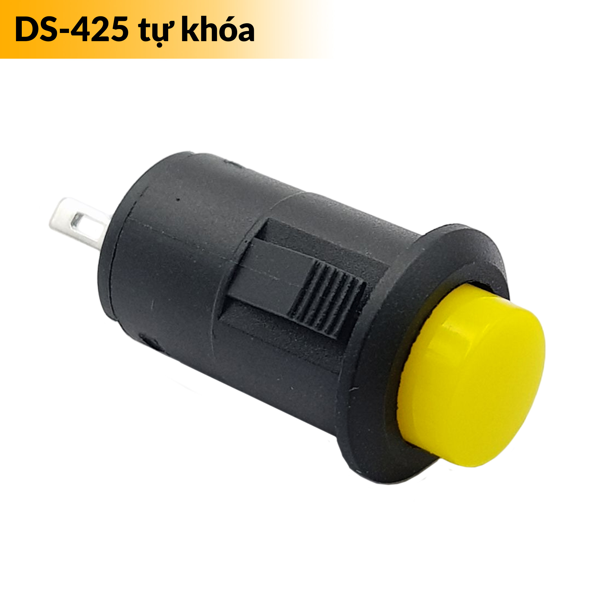 Nút nhấn tự giữ DS-425 12mm kiểu gài màu đỏ | xanh lá | vàng | xanh dương